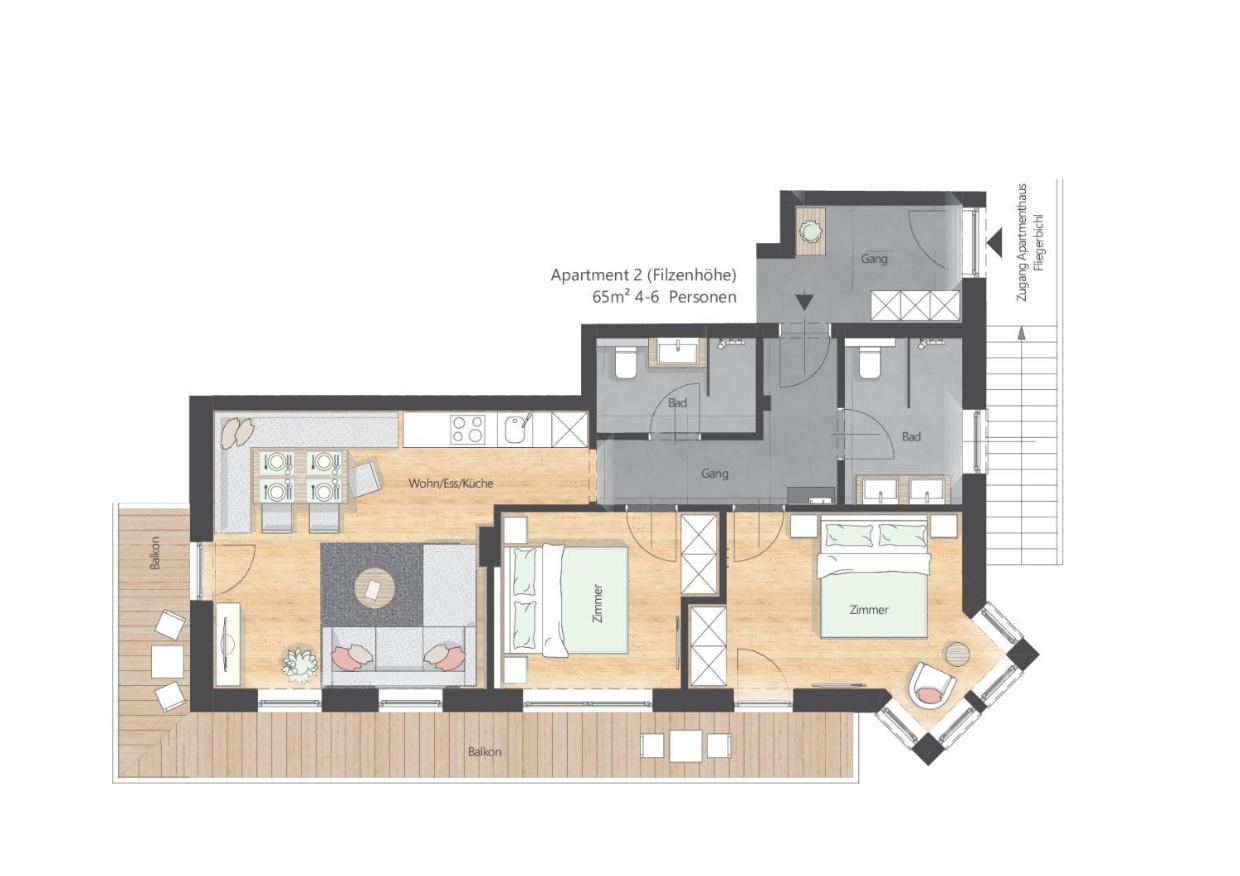 Apartments Fliegerbichl - Familie Voithofer Bramberg am Wildkogel Eksteriør bilde